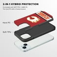 thumbnail image 2 of Apple iPhone 15 - NHL Licensed Calgary Flames Team Logo on Jersey Textured Dual Layer Case, 2 of 5