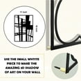 thumbnail image 6 of 4 Pack Black Abstract Metal Wall Art (16'' x 11''), Minimalist Art Wall Decor, 3D Textured Metal Wall Sculptures, for Living Room Bedroom Bathroom Study Room, 6 of 8