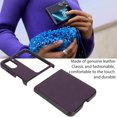 thumbnail image 4 of Funda protectora anticaída de cuero genuino Premium para teléfono plegable Find N2 Flip, 4 of 8