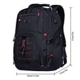 thumbnail image 2 of Extra Large Backpack Big College 17 Inch Laptop Bag With USB Charging Port Men Black, 2 of 5