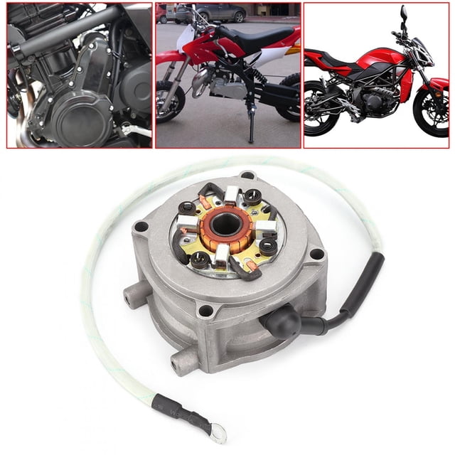 Aramox Starter Replacement, 47CC 49CC 2 Stroke Start Motor Dirt Bike Starter Electric Start Engine Replacement