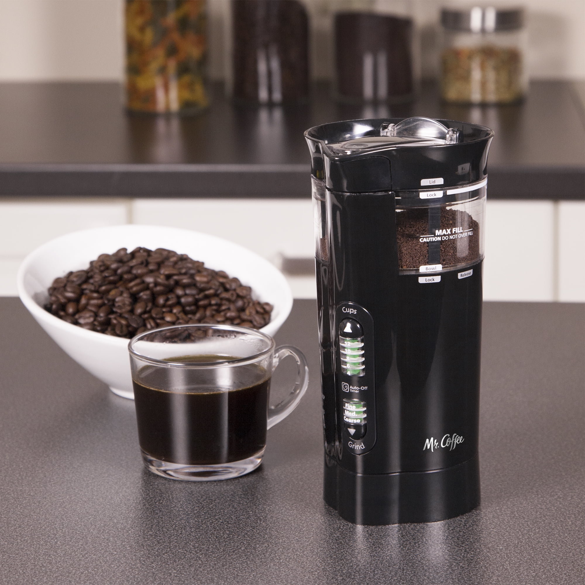 RIDS55-NP Mr. Coffee 12-cup White Coffee Grinder (case pack 4 pcs