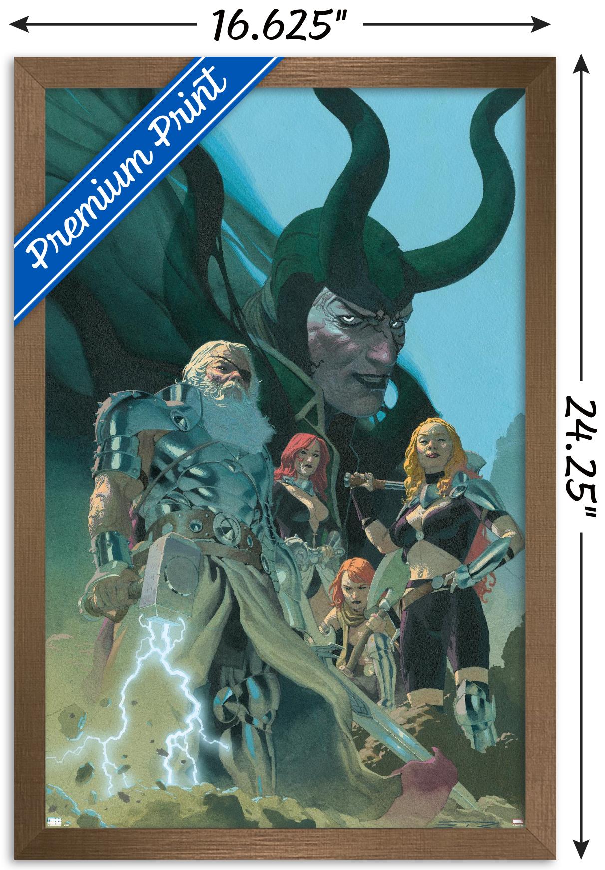 Marvel Comics - Loki - King Thor #1 Wall Poster, 14.725" x 22.375", Framed