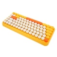 thumbnail image 3 of Teclado con teclas redondas, teclado inalámbrico Bluetooth, teclado inalámbrico multifunción, teclas Bluetooth, teclado Bluetooth diseñado para durar, 3 of 9