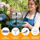 thumbnail image 2 of Fuente solar colgante para baño de aves MOVVIYE color morado, 2 of 7