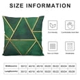 thumbnail image 5 of SHANXI  Green Gold Pattern Velvet Throw Pillow Covers Sofa Pillowcase Car Square Throw Pillowcases Home Decoration 22x22in, 5 of 5