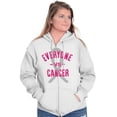thumbnail image 5 of Battle Breast Cancer BCA Awareness Zip Hoodie Sweatshirt Women Brisco Brands L, 5 of 6