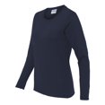 thumbnail image 2 of Gildan Heavy Cotton T-Shirt for Women Long Sleeve Scoop Neck Fit Cotton Shirt, 2 of 5