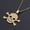 Gold, variant on Stainless Steel Silver Skull Pendant Necklace 17.71 Inch 1.5mm Lobster Clasp P80