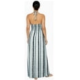 thumbnail image 2 of HAPPY BAY Women's House Daily Routine Evening Wear Vacation Holiday Flowy Dress Pencil Tube Top Maxi Frill Dress Evening Gown One Size Stripe Grey, 2 of 5