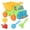 Green, variant on TIELUTT 5 Piece Beach Toy Sand Set Sand Play Sandpit Toy Summer Swimming Pool Rings for Kids Swimming Pool Drinking Games Sand Buckets Bulk Toddler Boy Easter Filled Swimming Pool Stuff for Adults