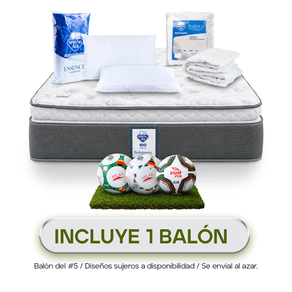 Colchón King Size + Almohada + Protector Spring Air Sleeper