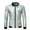 Silver, variant on Men's Nightclub Iridescent Stand Collar Jacket Milk Silk Blazer Reflective Long Sleeve Party Wear Patchwork Design Casual Top Slim Fit Glossy Coat S-2XL