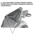 thumbnail image 4 of Motorcycle Rear Passenger Cowl Seat Back Cover Fairing for CB650R CBR650R 2024 Matte Black, 4 of 5