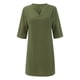 thumbnail image 4 of Mini vestido estampado con cuello en V y manga media para mujer - Algodón/lino, estilo informal/vacacional, primavera/otoño, lavado a mano/a máquina con programa delicado, tallas asiáticas reales, 4 of 8