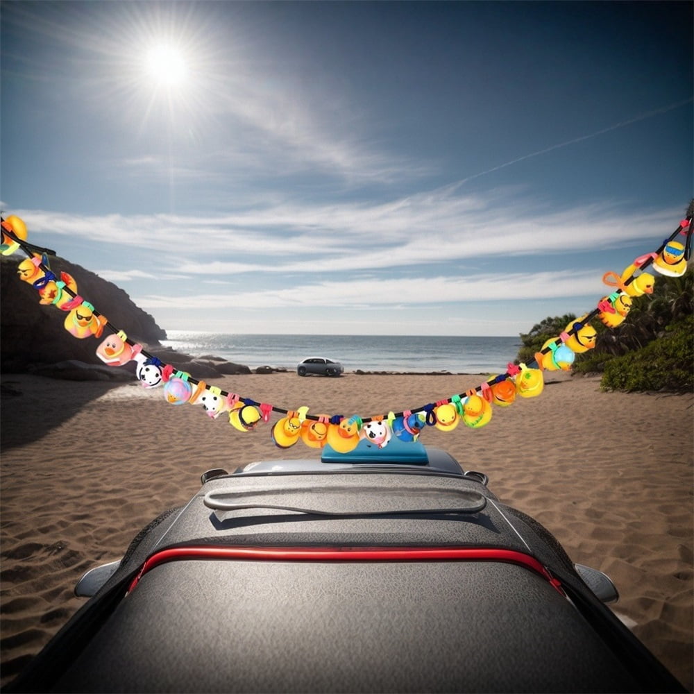 Rubber Duck Holder for Jeep Owners, Duck Display Rope Paracord Strap for Jeep Wrangler, Jeep Ducking Interior Accessory (Rubber Ducks Not Included)