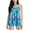 B-Blue, variant on Wyobmus Swimsuits for Women Tummy Control Two Piece Tankini Sets Retro Geometric Graphic Ruched Bathing Suit Swimwear With Shorts A-Blue