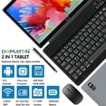thumbnail image 3 of DOMATON 10in Tablet, 4gb RAM 64gb ROM Android 11 Tablet with Keyboard Mouse, 4G Cellular Tablet, Octa-Core, 13MP&5MP, GPS, Bluetooth, Wifi, Gray, 3 of 13