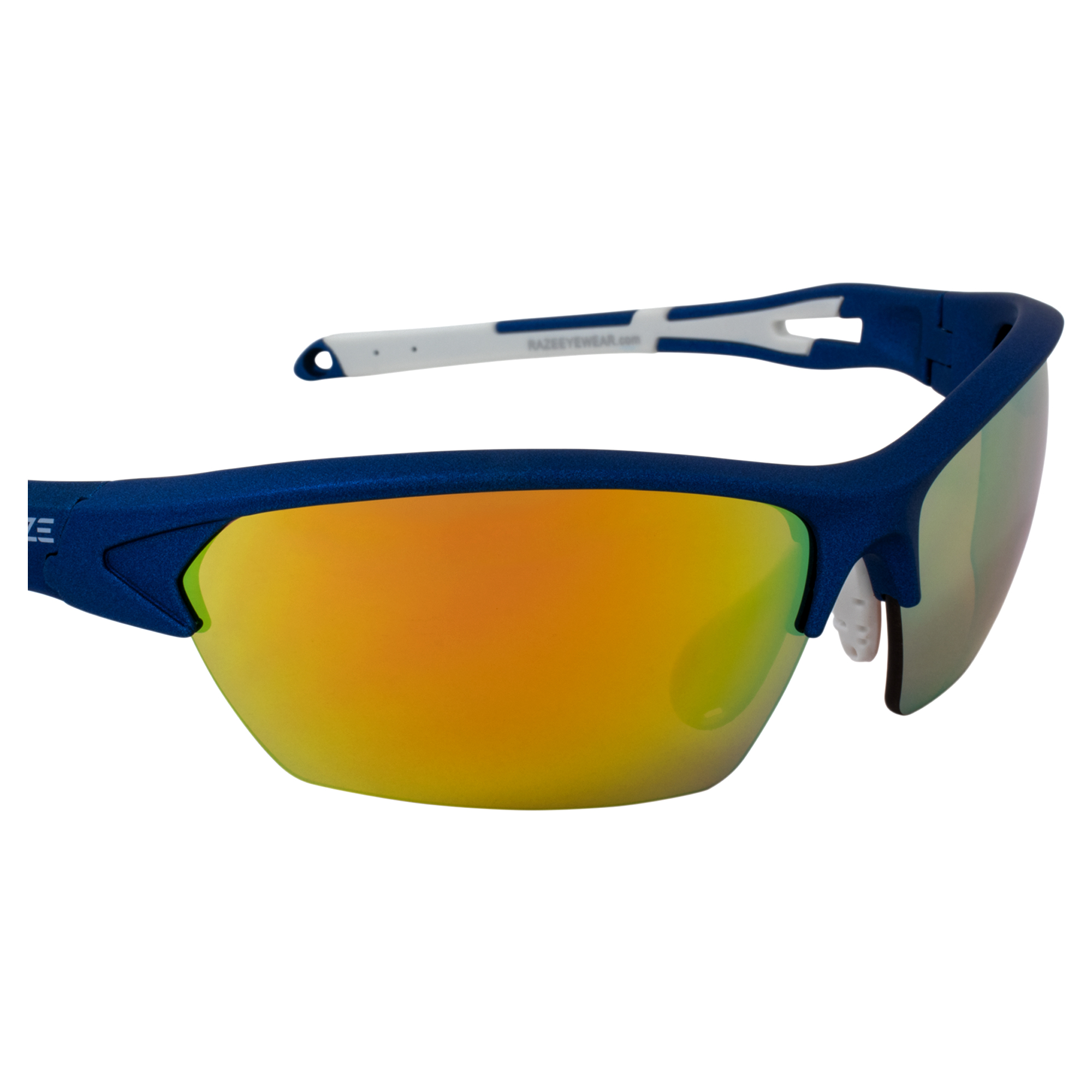 Raze Eyewear Pursuit Sports Sunglasses for Men or Women Metallic Blue ...