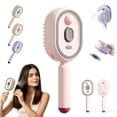 thumbnail image 5 of 2026 New Electric Steam Brush for Hair, Cordless Rechargeable Anti-Static Ionic Hair Brush with Nano Mist, Detangling & Frizz Control for Smooth Easy Styling(Pink), 5 of 10