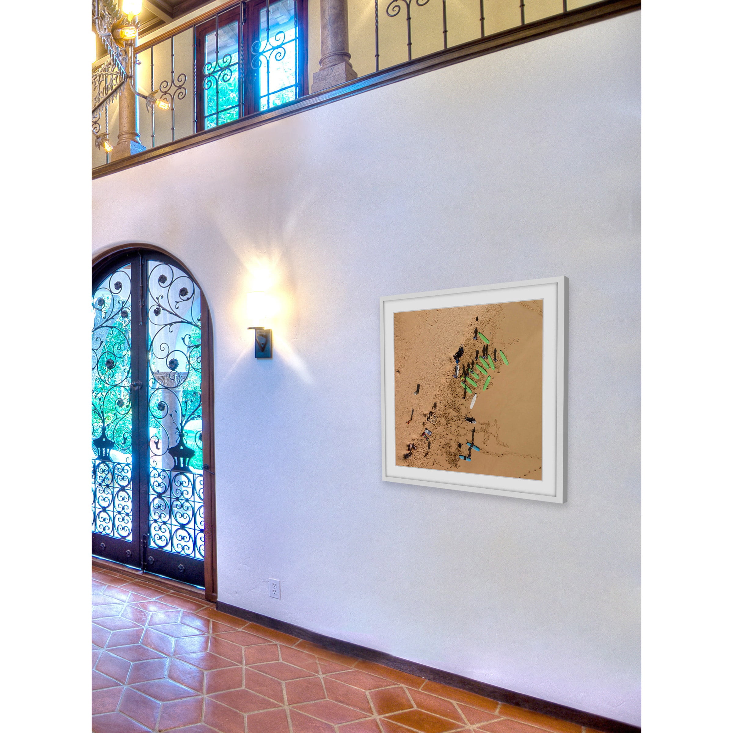 Marmont Hill 'Green Surf Boards' by Karolis Janulis Framed Painting Print