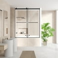 thumbnail image 3 of Belizzi By Pass Frameless Exposed Roller Tub Door with Clear Glass, 3 of 14