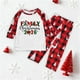 thumbnail image 1 of Pijama familiar europeo con estampado navideño de moda, traje para padres e hijos, blusa y pantalones de poliéster., 1 of 3