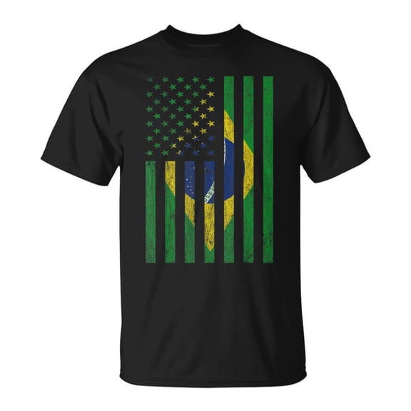 Brazil Brasil Soccer Usa America Flag Jersey Men Women Men Women Tshirt Graphic Print Unis