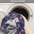 thumbnail image 2 of Jacobean Dog Crate Cover, Contemporary and Exotic Setting Floral Jungle Pattern with Flamingos, Easy to Use Pet Kennel Cover Small Dogs Puppies Kittens, 7 Sizes, Indigo Pink, by Ambesonne, 2 of 6