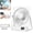 White, variant on Portable Cooling Air Conditioner Fan, 5-Speed 3000mAh Battery, 180° Wide-Angle Quiet Airflow, Digital Display, Acrylic Body for Home Office Camping, Wall-Mount Desktop Fan