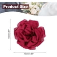 thumbnail image 2 of Silk Satin Flower Brooch Pin, Large Peony Floral Lapel Pin, 2 of 5