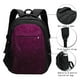 thumbnail image 3 of Fotbe Dark Purple Glitter Mochila con Estampado y Puerto USB para Hombre y Mujer, Mochila Antirrobo, Mochila de Viaje, Mochila Escolar, Mochila Universitaria, 3 of 7