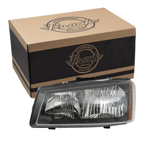 Brock Headlight for 2003-2006 Silverado 1500 w/ Smooth Reflector w/o Lower Body Cladding Left
