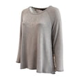thumbnail image 3 of Plus Size Women Long Sleeve Rhinestone Knit Sweater Top Shirt Blouse Sand 2X (16.006), 3 of 4