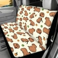 thumbnail image 5 of KUIFORTI Capybara Car Seat Covers Full Set 4 Pack Easy to Install Front Seat Protector Auto Seat Rear Split Bench Cover Universal Fit Most Cars,SUV, Trucks, 5 of 7