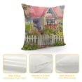 thumbnail image 4 of SHANXI Decorative Pillowcase Vibrant Flowers with Art Painting Throw Pillowcase 12x12in, 4 of 5