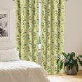 thumbnail image 3 of Ambesonne Floral Yellow 4-Panel Curtains, Exotic Tiny Flora Art, 56"x63", Avocado Green, 3 of 4