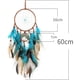 thumbnail image 2 of Atrapasueños Laklulu Atrapasueños hecho a mano Atrapasueños de plumas Atrapasueños pequeños Atrapasueños para colgar en la pared Decoración del hogar Adornos Decoración artesanal (70) (Luna), 2 of 7