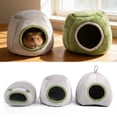 thumbnail image 2 of Cat Cave Bed, Warm Pet House Cat Shelter, Small Dog Puppy Sleeping Beds With Removable Washable Pillow Cushion Pad for Guinea Pig Mouse and Small Animals, 2 of 8