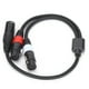 thumbnail image 3 of Cable de audio XLR macho 5 pines a doble XLR hembra 3 pines NikouMX 1,6 pies, 3 of 8