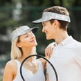 thumbnail image 4 of Yiaed Rabbit And Star Print Sport Sun Visor Hats Adjustable Empty Top Baseball Cap Cotton Ball Caps for Women and Men, 4 of 5