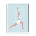 thumbnail image 4 of Stupell Industries Yoga Crescent Moon Pose Human Working out,16 x 20, Design by Nina Blue, 4 of 5