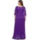 thumbnail image 3 of Women's Round Neck Lace Party Gown4XL, 3 of 5