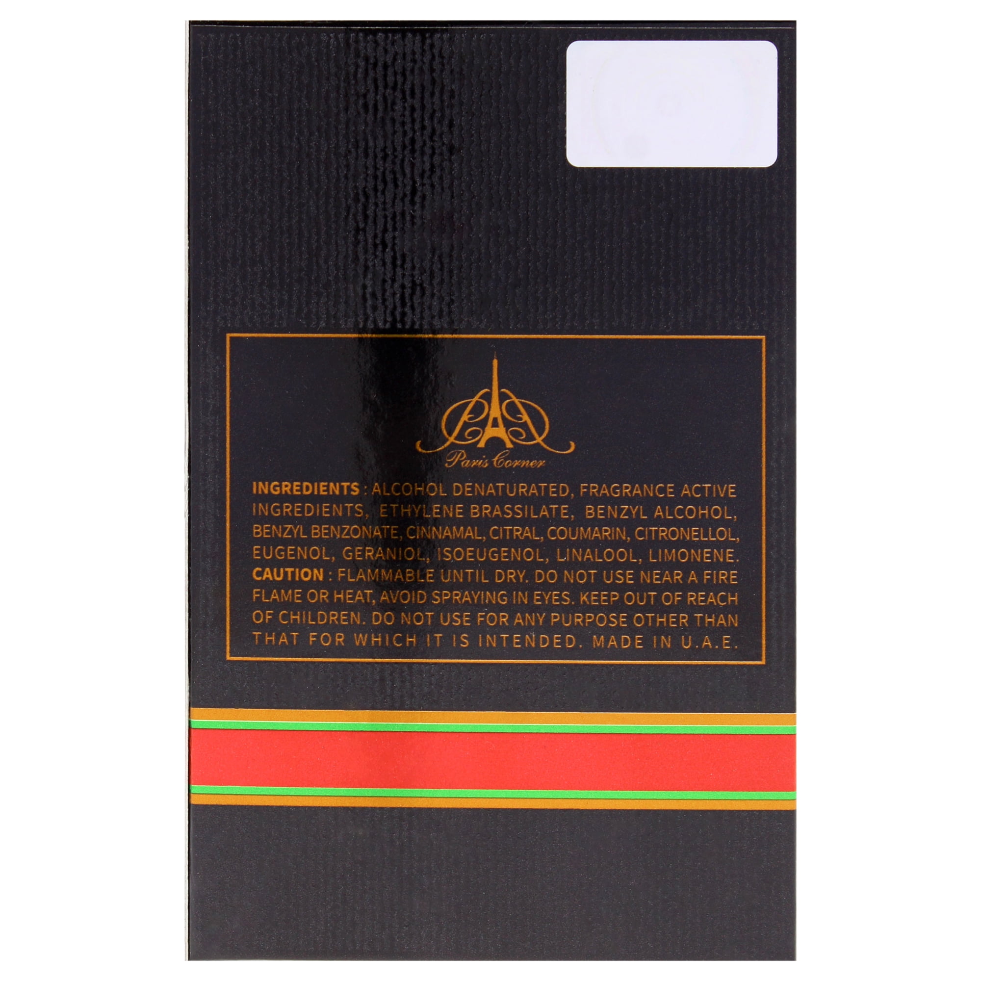 Paris Corner Charuto Tobacco Vanille Unisex EDP Spray, 3.4 oz Fragrance