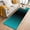 Teal Green Black, variant on Entrance Runner Rug 2'x3', Orange Black Ombre Non-slip Doormat for Indoor Outdoor Entrance, Modern Gradient Abstract Art Washable Throw Floor Mat for Front Door/Living Room/Bedroom/Bathroom/Kitchen