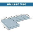thumbnail image 2 of ZXNYH Sectional Couch Covers 4 Pieces Sofa Seat Cushion Covers L Shape Separate Cushion Couch Chaise Cover for Both Left/Right Sectional Couch (XL Sofa 3 Seater + 1 Chaise, Grey), 2 of 7