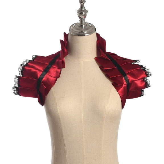YooGuoGuo Vintage Victorian Ruffled Shrug Shawl Bolero Collar Costume Jabot Cosplay Accessories