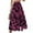Hot Pink, variant on Women's High-End Pleated Drape Long Skirt - Lightweight Printed Elastic Waist Skirt for Commuting, Business Casual, and Formal Occasions,Army Green L