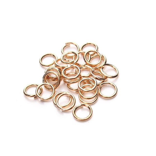 Thinson 200 Pieces Rings Anklet Jewelry Making Finding Decorative Connector Handmade Handicraft DIY Crafting Accessory Rose Gold