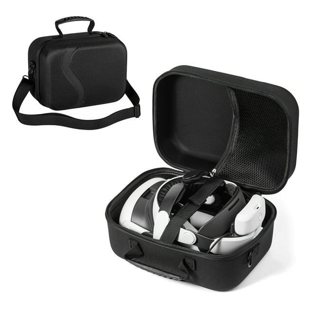 Sac de Rangement pour Sangle Meta Quest 3 Elite, Étui de Transport Portable pour Casque VR de Grande Capacité